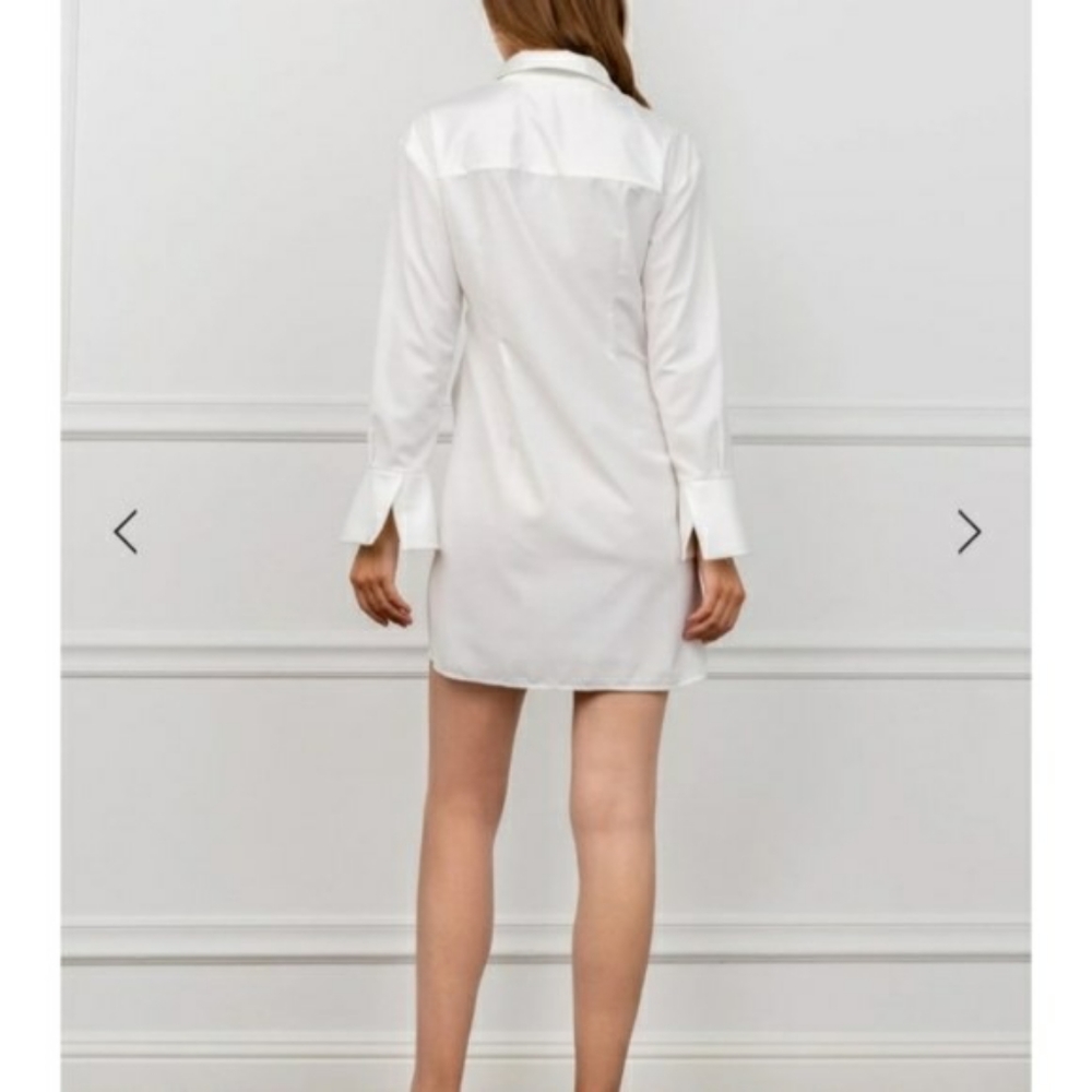 NWOT J.ING Dina White Shirt Dresssize S - Picture 4 of 6